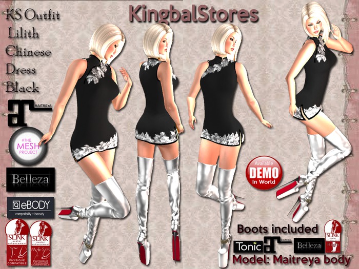 KS OUTFIT LILITH CHINESE DRESS&BOOTS