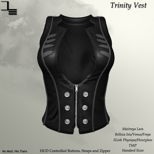DE Designs - Trinity Vest - Black