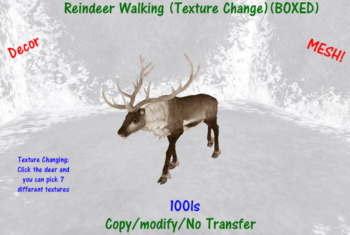 Reindeer Walking (Texture Change)(BOXED)