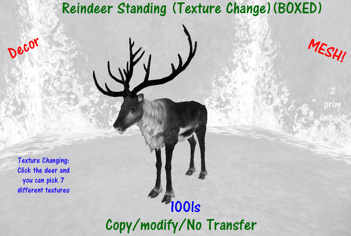 Reindeer Standing (Texture Change)(BOXED)
