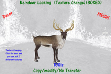 Reindeer Looking  (Texture Change)(BOXED)