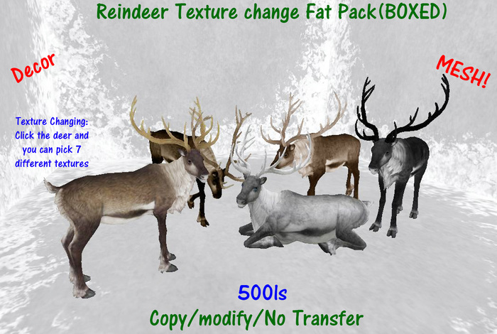 Reindeer Texture change Fat Pack(BOXED)