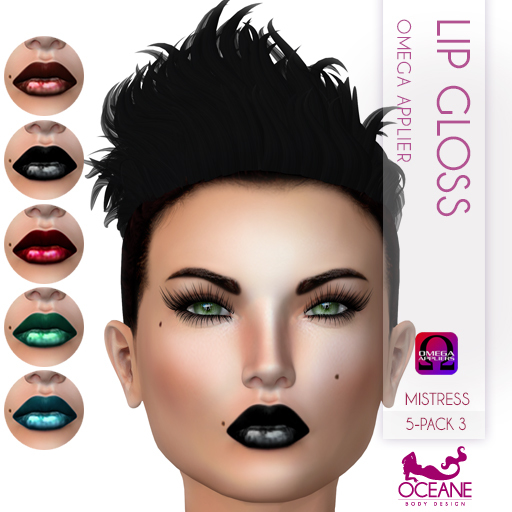 Oceane - Mistress Lip Gloss 5-pack 3 - Omega