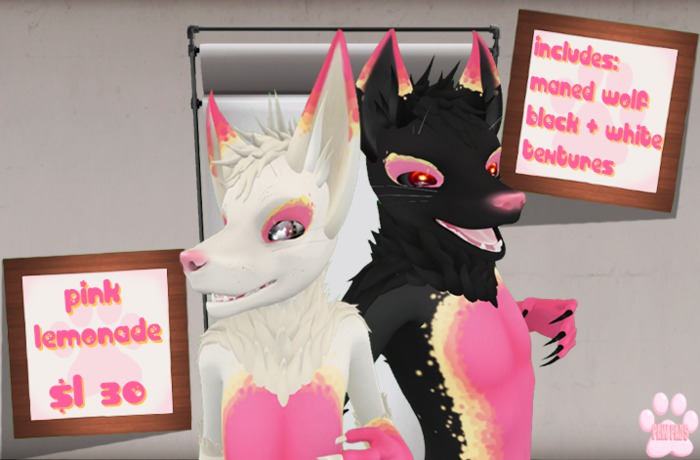~{PAWPADS}~ Maned Wolf - Pink Lemonade