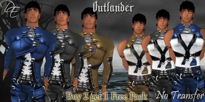*DE Designs*-Outlander- Multi Pack-Mens