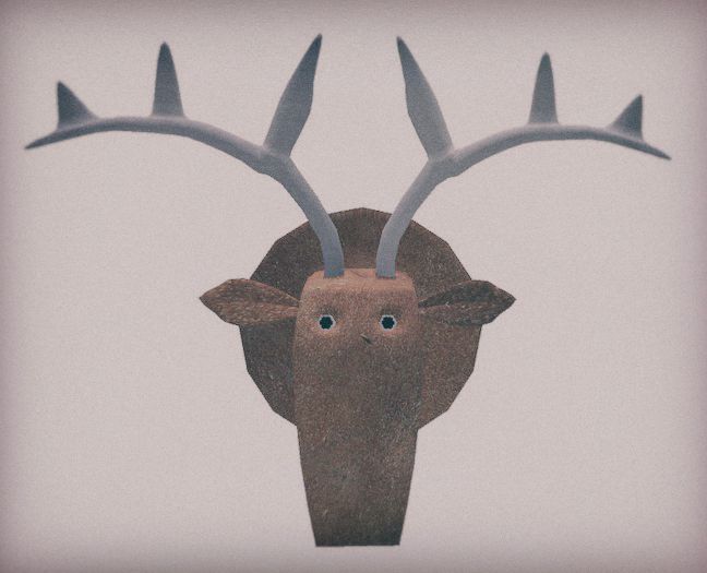 {Q-Essentials} Metal Deer Head