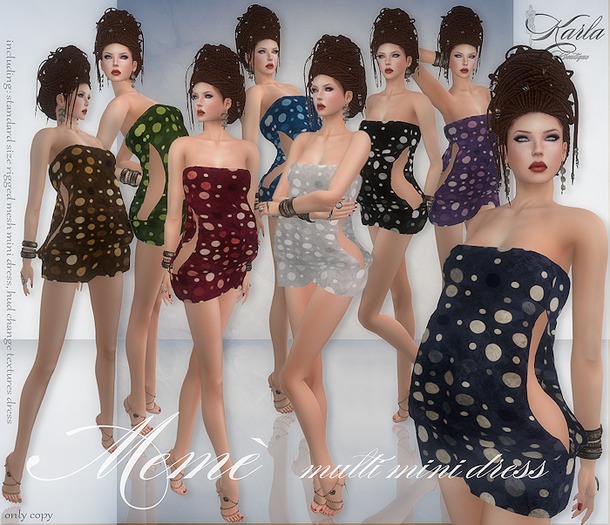 !!! Karla Boutique !!! Meme' mini dress mesh 