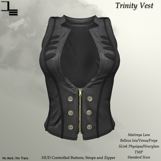 DE Designs - Trinity Vest - Grey
