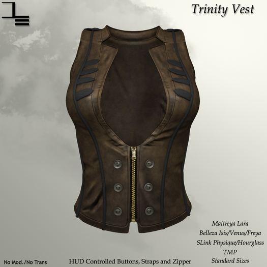 DE Designs - Trinity Vest - Tan