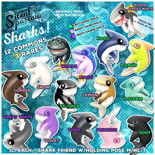 ~silentsparrow~ Sharks! Soot