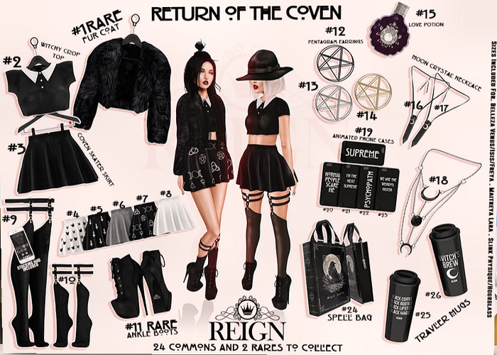 REIGN.- COVEN SKATER SKIRT (MAITREYA) CATS #4