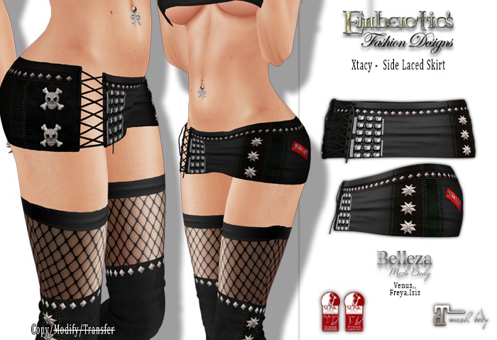 EFD_96 Xtacy - Side Laced Mini Skirt
