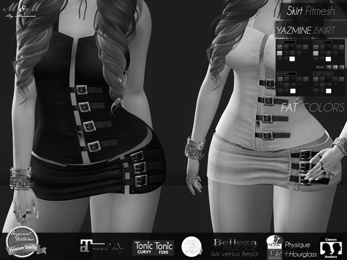 M&M+JAZMINE SKIRT DEMO + FITMESH MAITREYA SLINK TMP