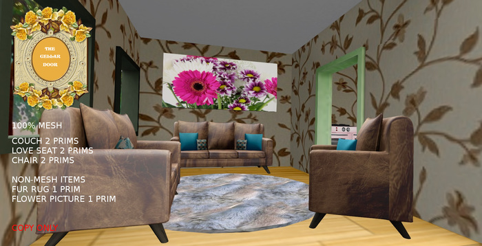 ~TCD~ Mesh Living Room Doll House Furniture Set
