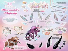 +Half-Deer+ Mermaid's Majesty - Sea Bunny Ears - Pearl