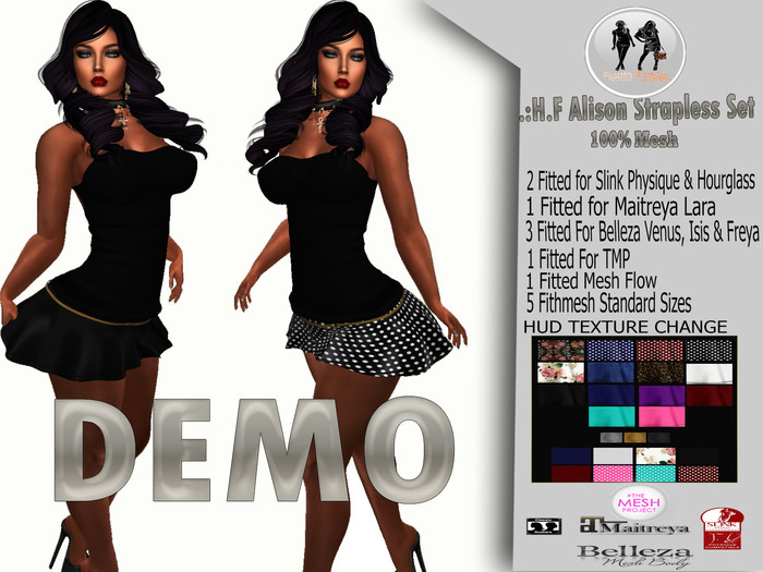 .:H.F Alison strapless Set DEMO (Hud Texture Change)
