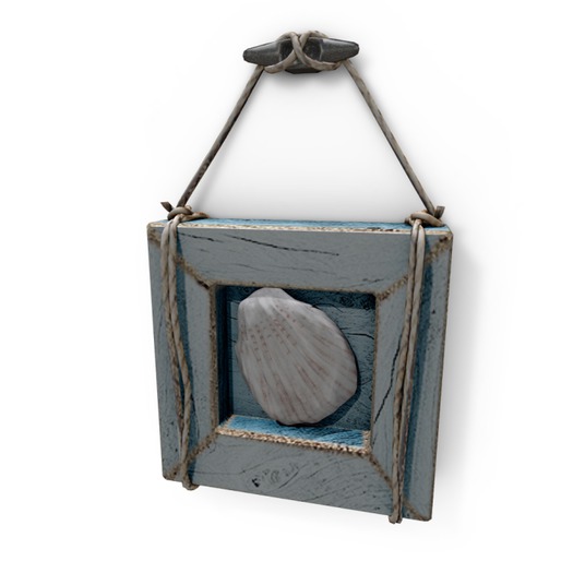 shell frame . blue . boxed