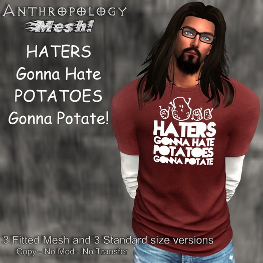 Haters Gonna Hate Red Adult Long Sleeve T-Shirt