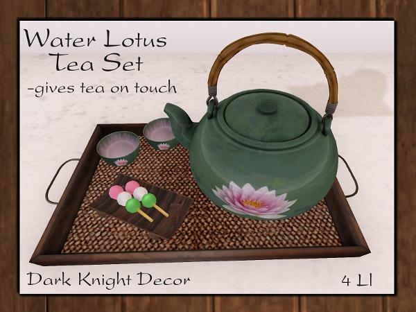 DKD - Water Lotus Glazed Tea Set