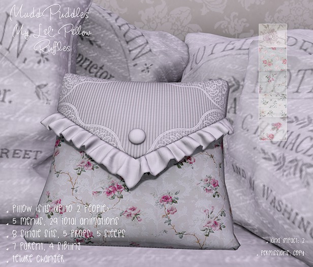 MuddPuddles: My Lil' Pillow - Ruffles (add to unpack)