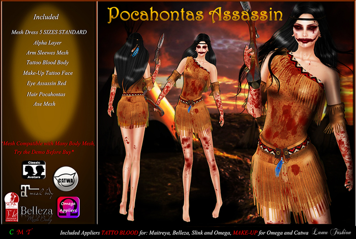 -Lamu Fashion-Costume *Pocahontas Assassin*
