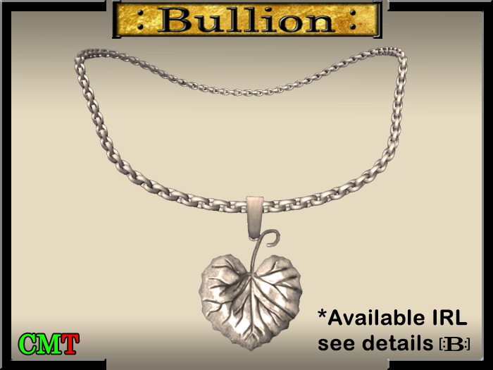 [:Bullion:] Silver Grapeleaf Necklace