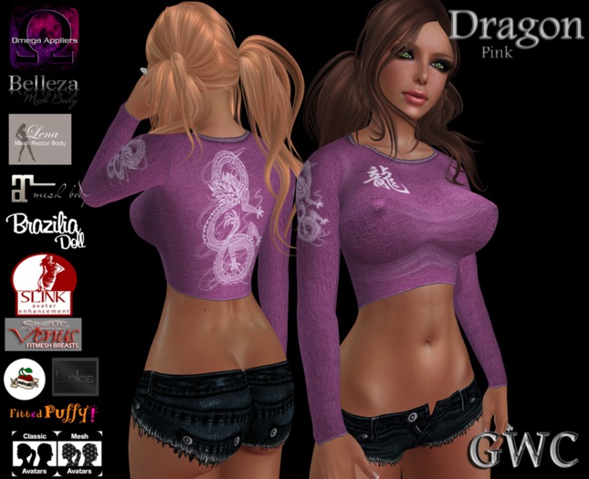 GWC Dragon Top -Pink (wear to unpack)