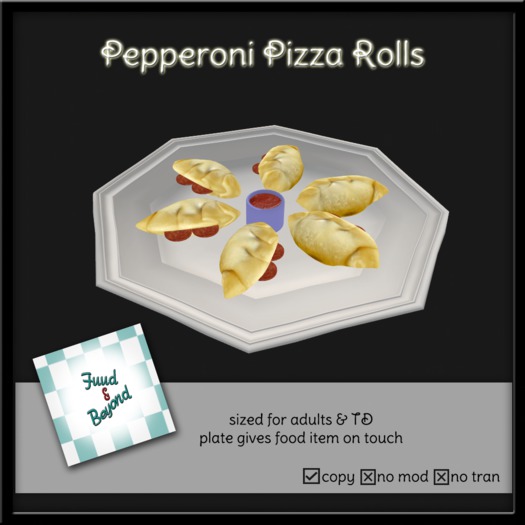 F&B Pepperoni Pizza Rolls Platter BOXED