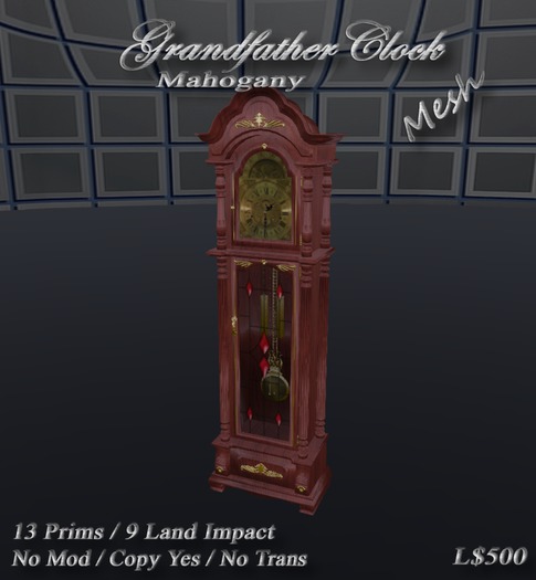 Grand Father Clock (Mahogany)