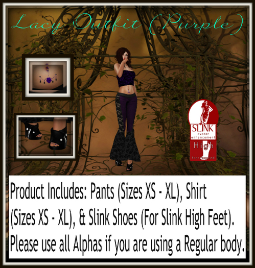 Lacy Outfit (Purple)