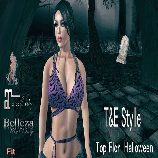 ::: T&E_Stylle_Top Flor haloween