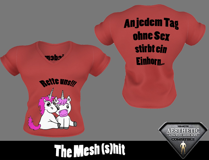 TM(S)H,Shirt Unicorn Red