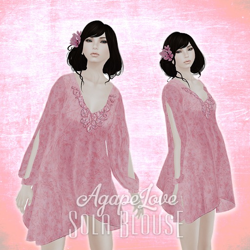 AgapeLove - Sola Blouse (Pink)