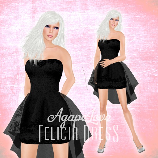 AgapeLove - Felicia Dress (Black)