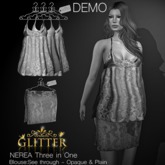 *GLITTER* DEMO NEREA MESH BLOUSE AND SKIRT
