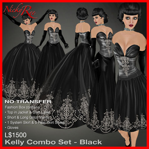 *NR* Kelly Combo Set - Black