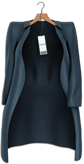 Asteria"Anna"[REBORN/Kupra/Legacy/Maitreya/Bel/HG]Coat Navy