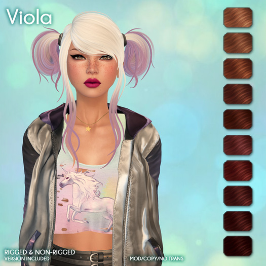 /Wasabi Pills/ Viola Mesh Hair - Reds