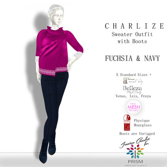fuchsia sweater outfit