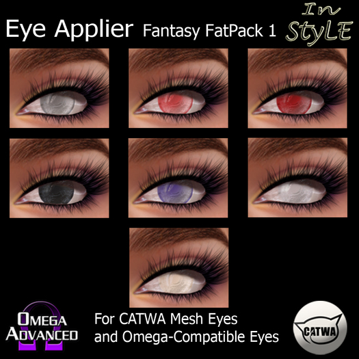 Catwa/Omega Applier - In Style Eyes Fantasy Fatpack 1