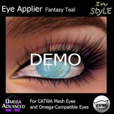 Catwa/Omega Advanced Applier - In Style Eyes Fantasy Teal DEMO