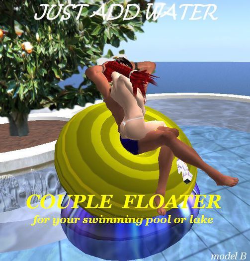 Pool or Lake Couple Floater Model B