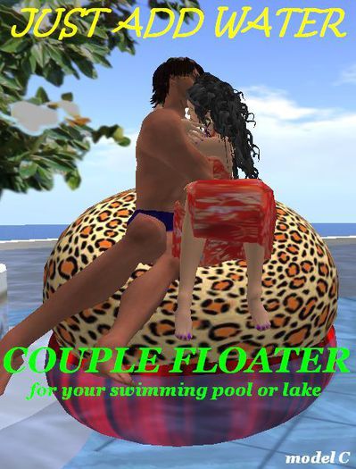 Pool or Lake Couple Floater Model C