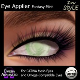 Catwa/Omega Advanced Applier - In Style Eyes Fantasy Mint