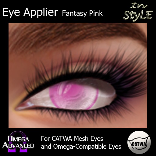 Catwa/Omega Advanced Applier - In Style Eyes Fantasy Pink