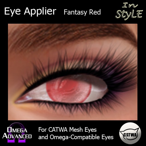 Catwa/Omega Advanced Applier - In Style Eyes Fantasy Red