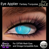 Catwa/Omega Advanced Applier - In Style Eyes Fantasy Turquoise