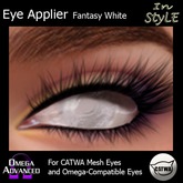 Catwa/Omega Advanced Applier - In Style Eyes Fantasy White