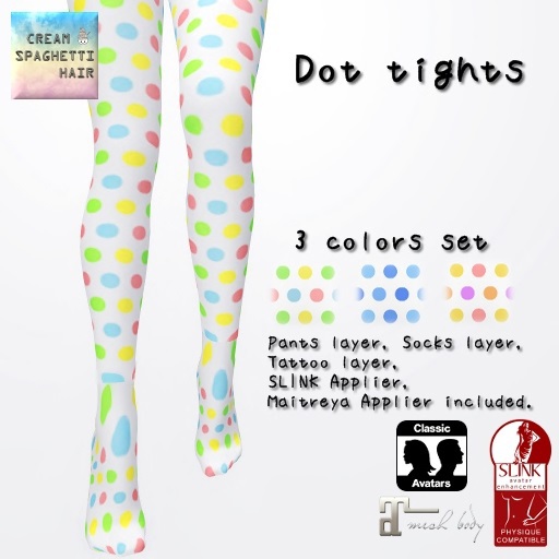 !creamSH! Dot Tights