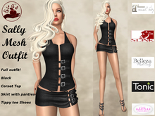 Eva's Temptation Sally Full Mesh Outfit Black